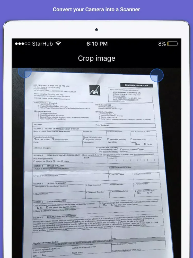 My Scanner Pro - PDF Scanner OCR & Printer for Documents, Receipts, Emails, Business Cards iPad 应用截图