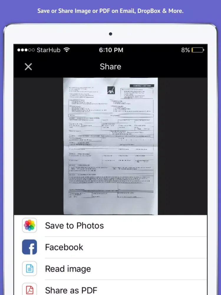 My Scanner Pro - PDF Scanner OCR & Printer for Documents, Receipts, Emails, Business Cards iPad 应用截图