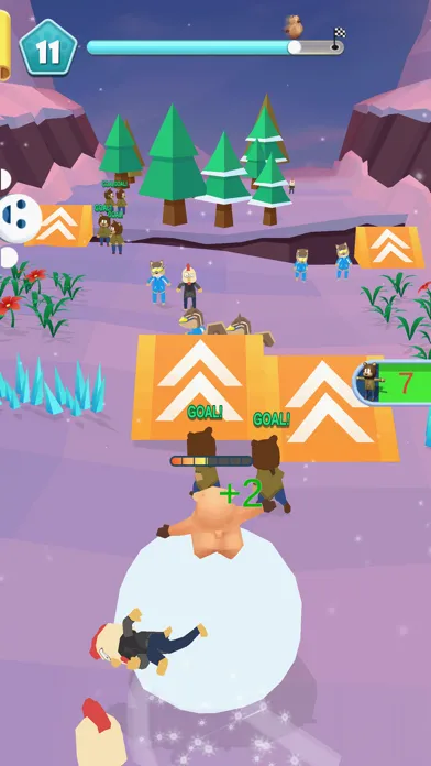 Capturas de tela do Snow Crash Town: Snowball Go!