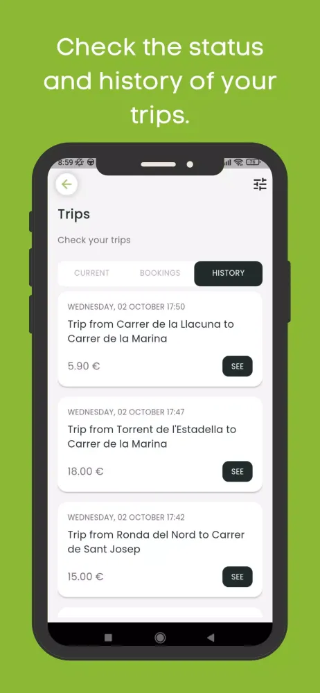 Capturas de pantalla de Taxi Qgat