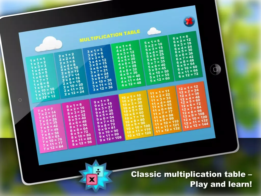 Скриншоты Math - Multiplication table Free iPad 
