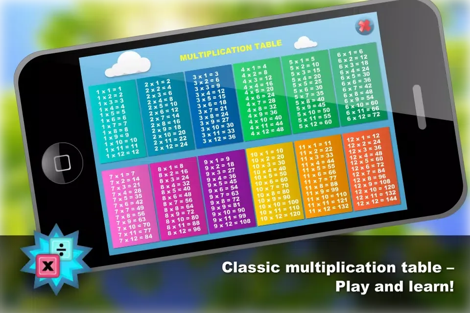 Скриншоты Math - Multiplication table Free
