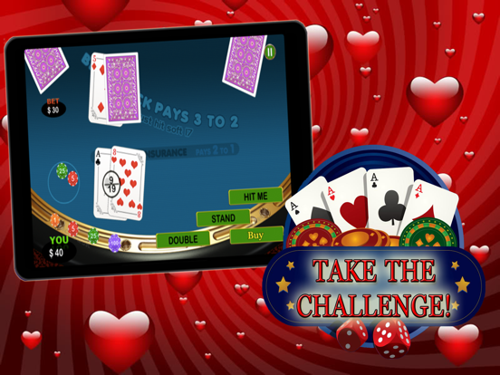 Ace Queen Of Hearts Black Jack iPad 应用截图