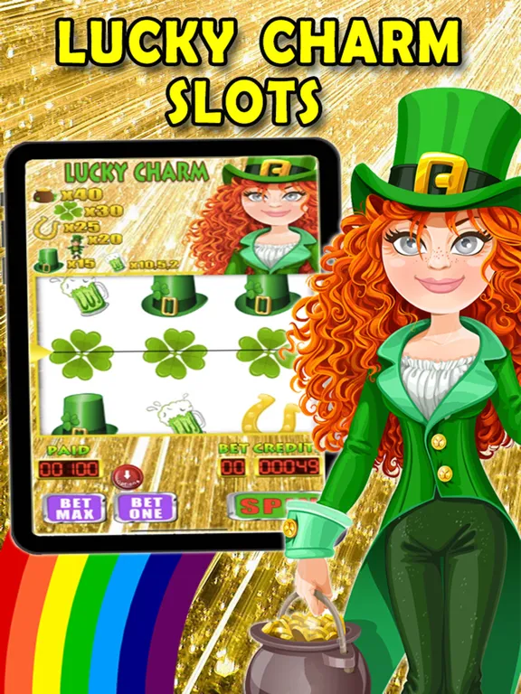 Lucky Charm Slots iPad  Screenshots