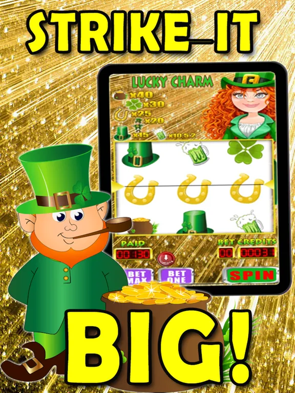 Lucky Charm Slots iPad  Screenshots