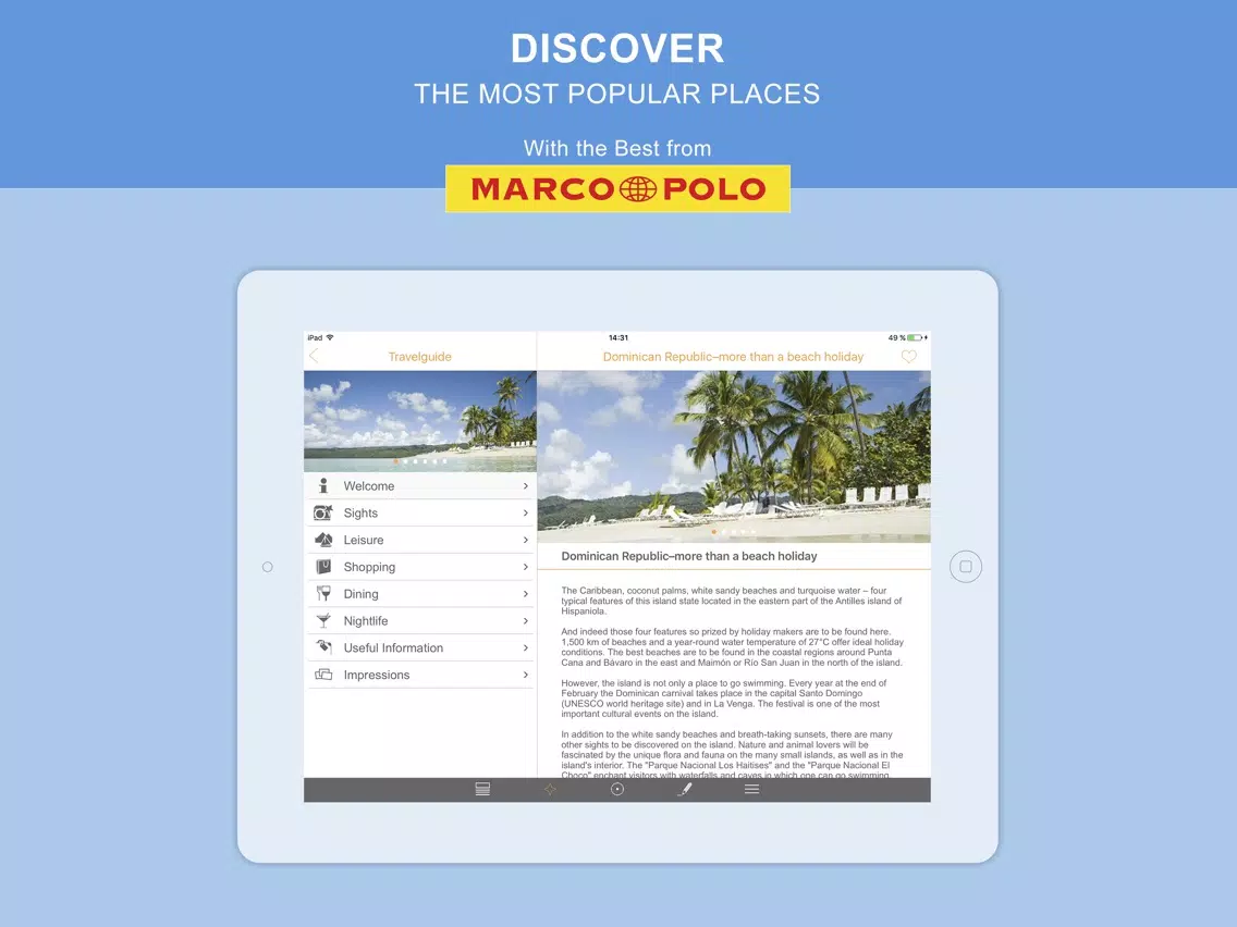 Screenshot di TOURIAS - Dominican Republic iPad 