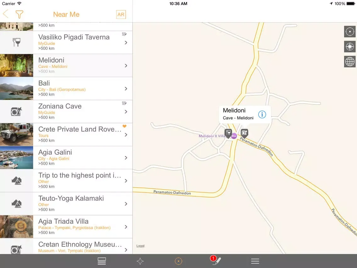 Crete Travel Guide - TOURIAS Travel Guide (free offline maps) iPad  Screenshots