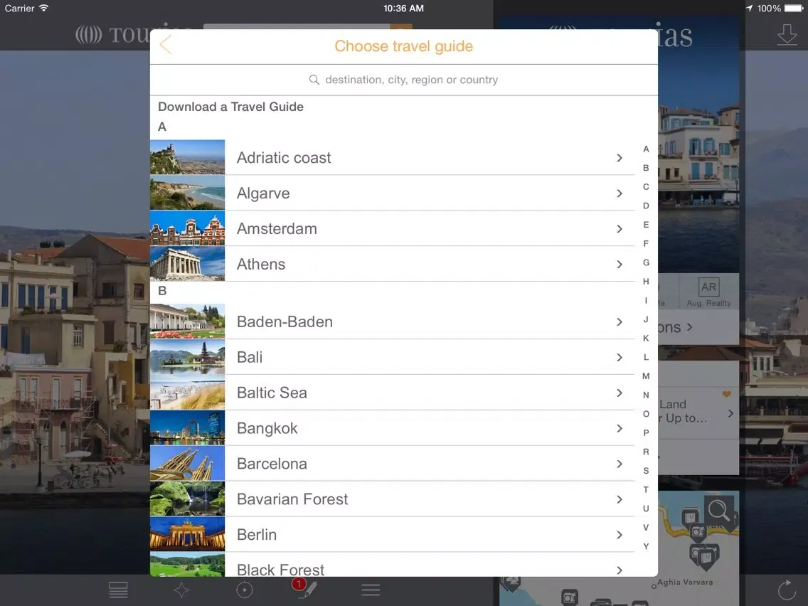 Crete Travel Guide - TOURIAS Travel Guide (free offline maps) iPad  Screenshots
