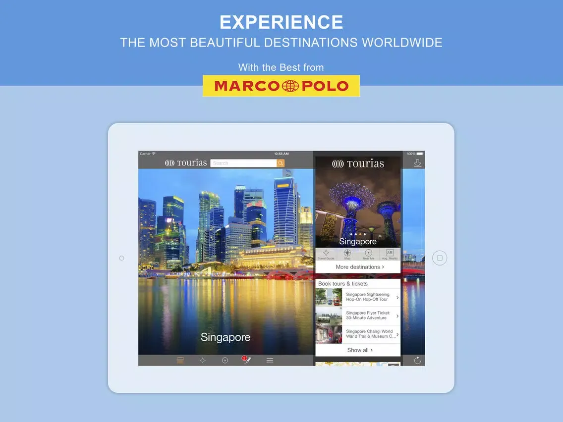 TOURIAS - Singapore iPad 應用截圖
