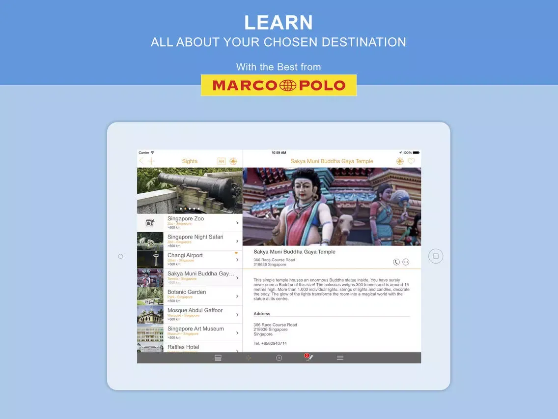 TOURIAS - Singapore iPad 應用截圖