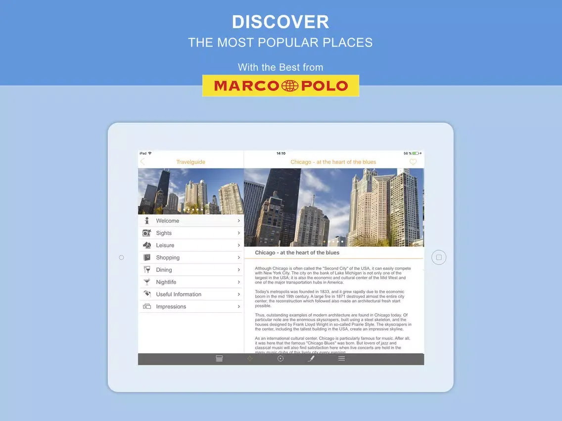 TOURIAS - Chicago iPad  Screenshots
