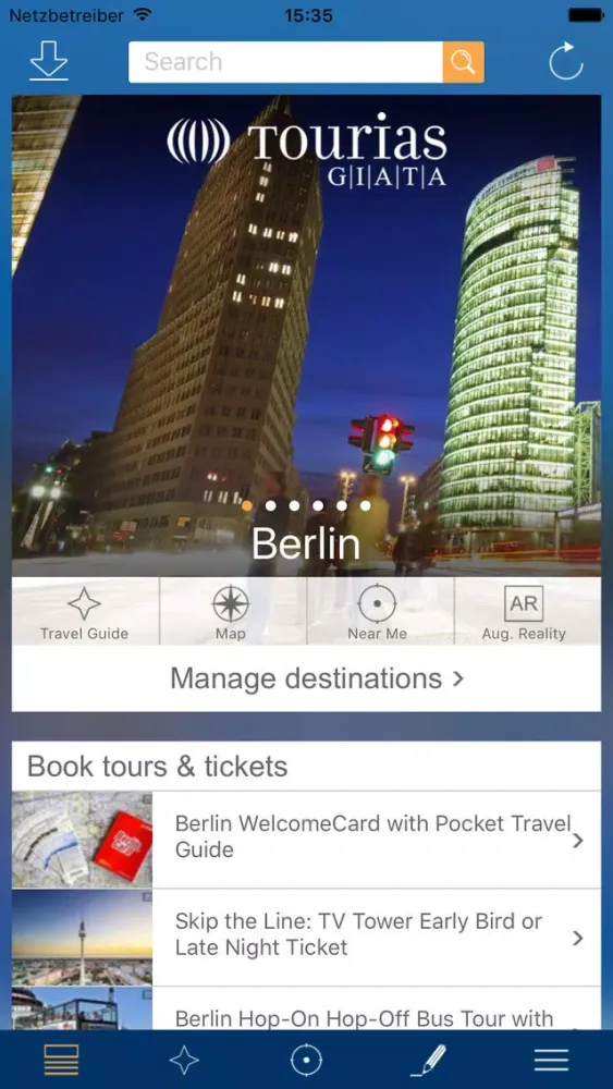 Top 100 Travel Guides – TOURIAS Travel Guide by GIATA (free offline maps) Ekran Görüntüleri