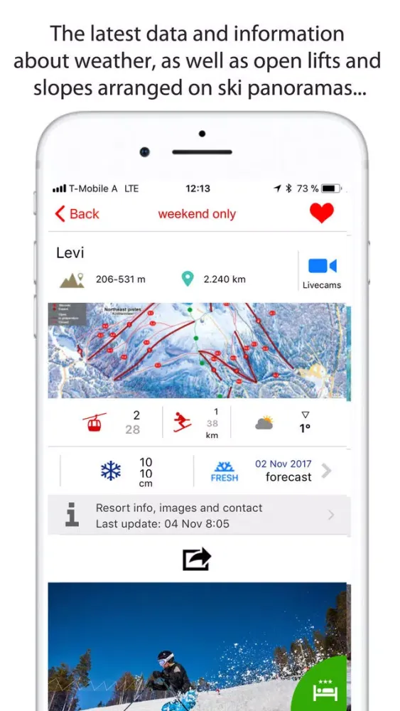 Capturas de tela do iSKI Suomi - Ski/Snow Guide