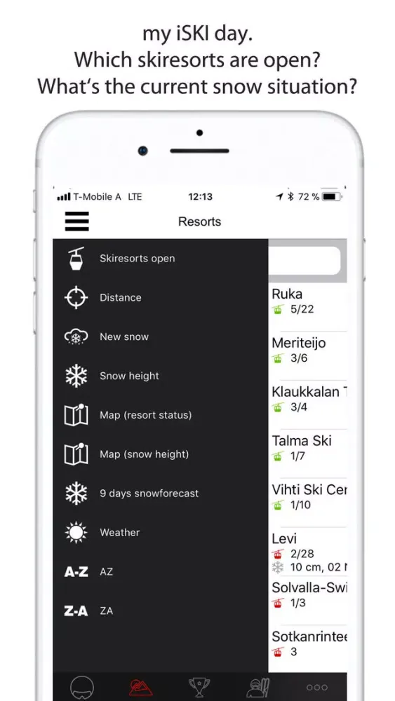 Capturas de tela do iSKI Suomi - Ski/Snow Guide