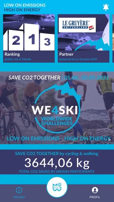 Capturas de pantalla de WE4SKI Challenges