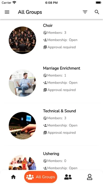 Capturas de pantalla de GForce - Volunteer Management