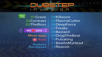 Tangkapan skrin Dubstep Invasion: Song Maker