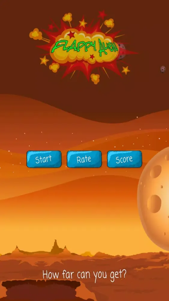 Screenshot di Flappy Alien - Tap To Fly! (Premium)
