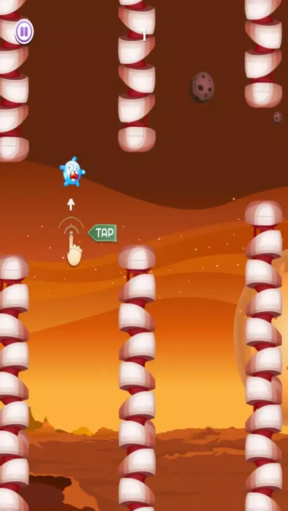 Screenshot di Flappy Alien - Tap To Fly! (Premium)