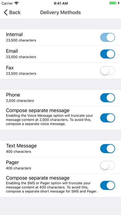 CORES Messages سکرین شاٹس