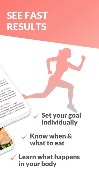 ภาพหน้าจอของ Fasting Tracker App