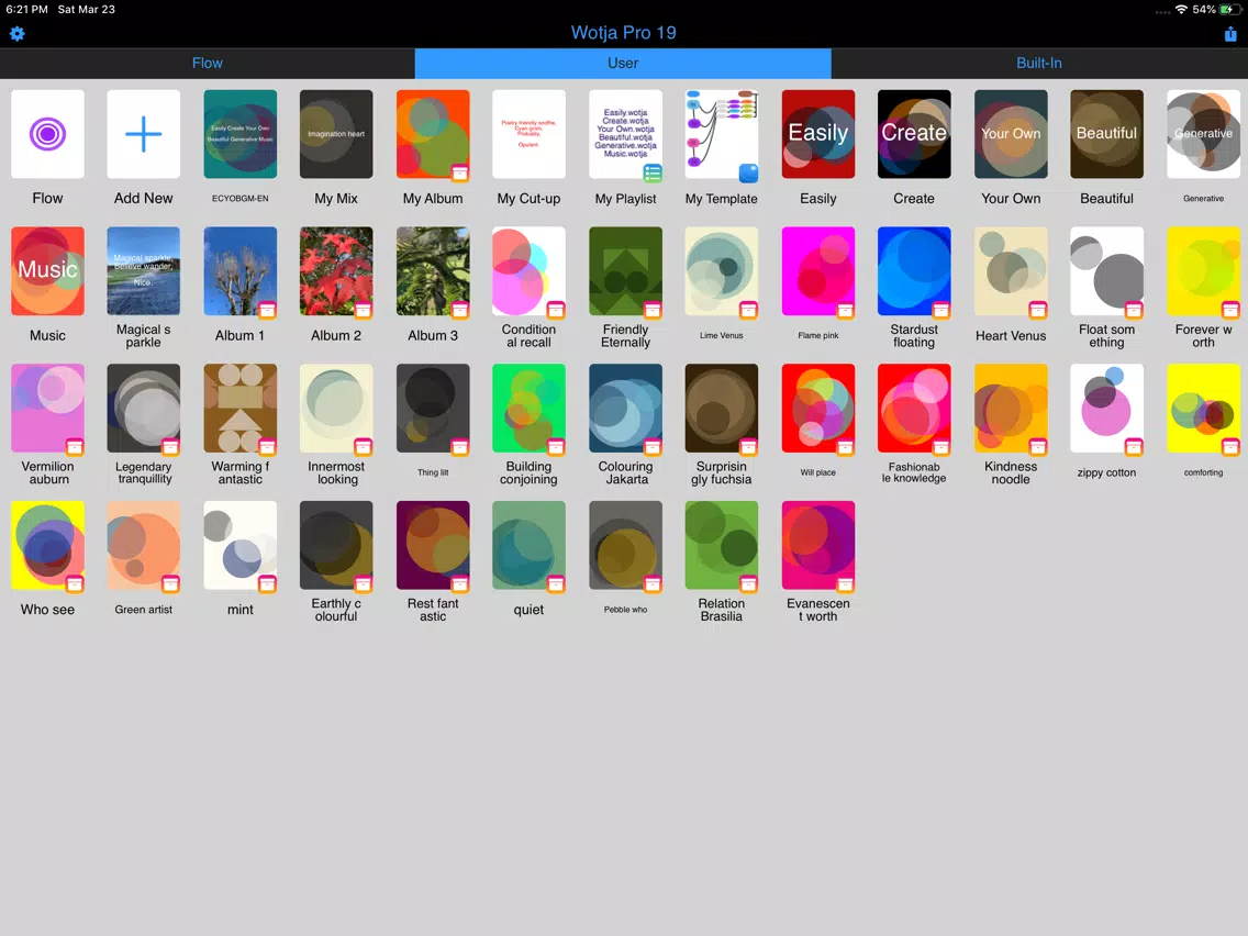 Wotja Pro 19: Generative Music iPad  Screenshots