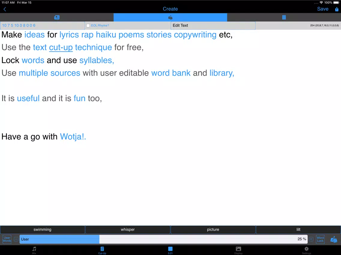 Wotja Pro 19: Generative Music iPad  Screenshots