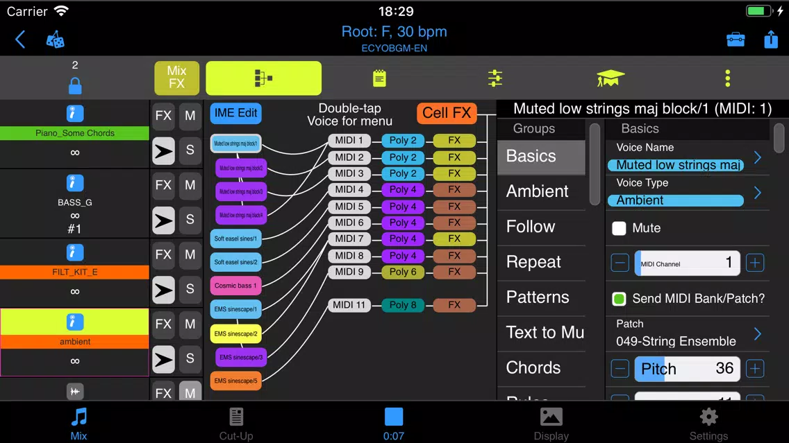 Wotja Pro 19: Generative Music Screenshots