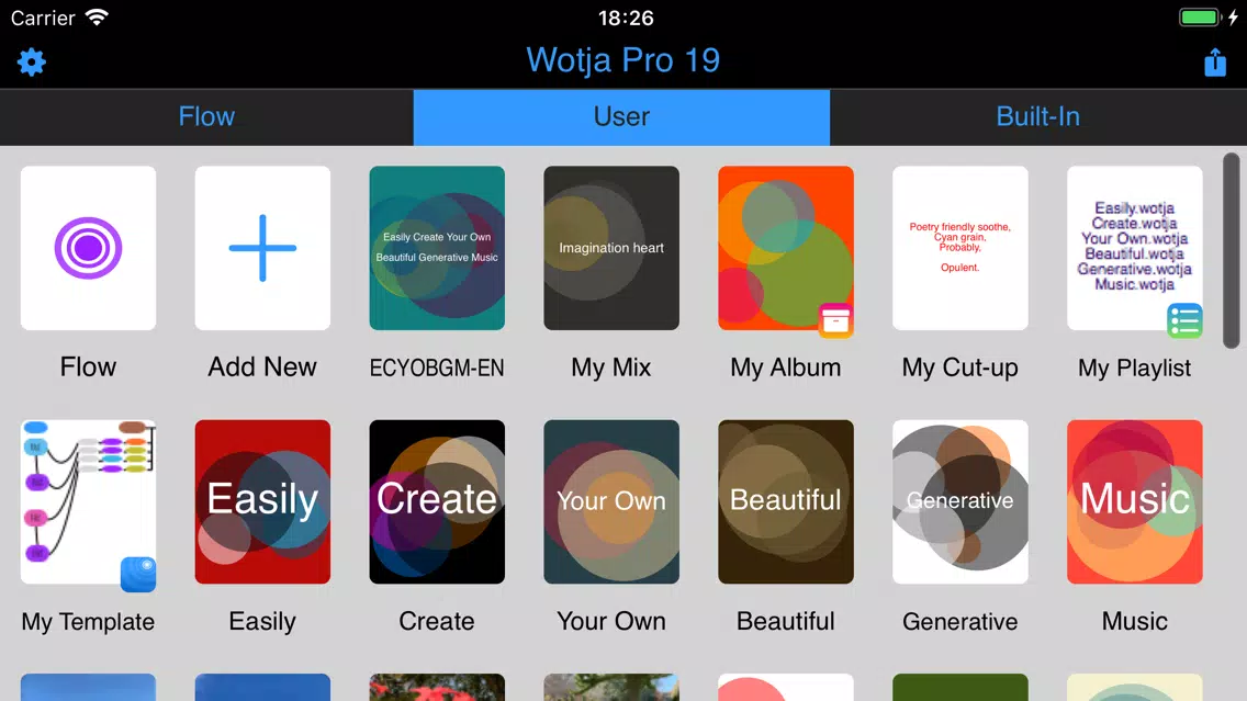 Wotja Pro 19: Generative Music Screenshots