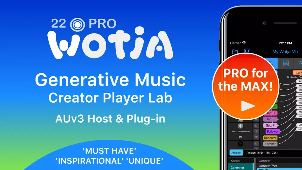 Wotja 22 Pro: Generative Music应用截图