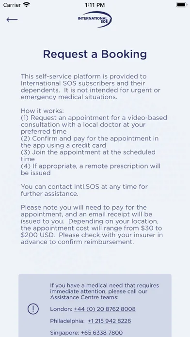 Screenshot di Self-Service TeleConsultation