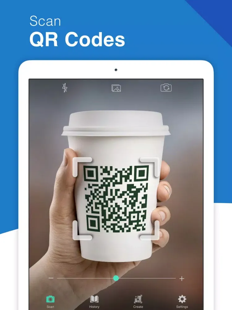QR Code Reader - QrScan+ iPad 應用截圖