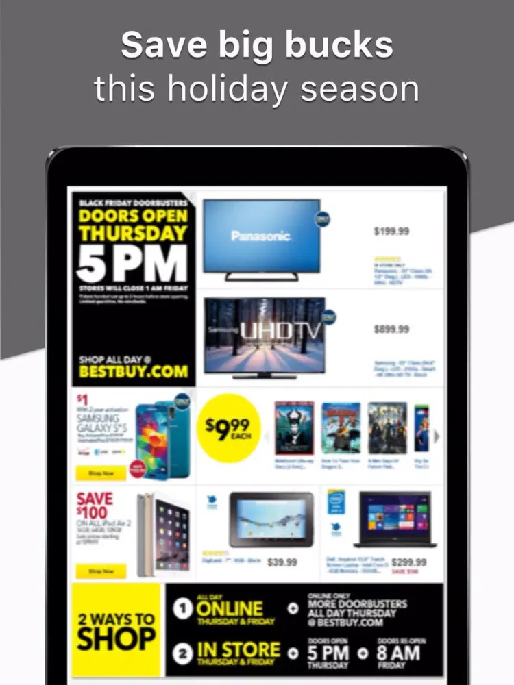 Tangkapan layar Black Friday 2019 Deals iPad 