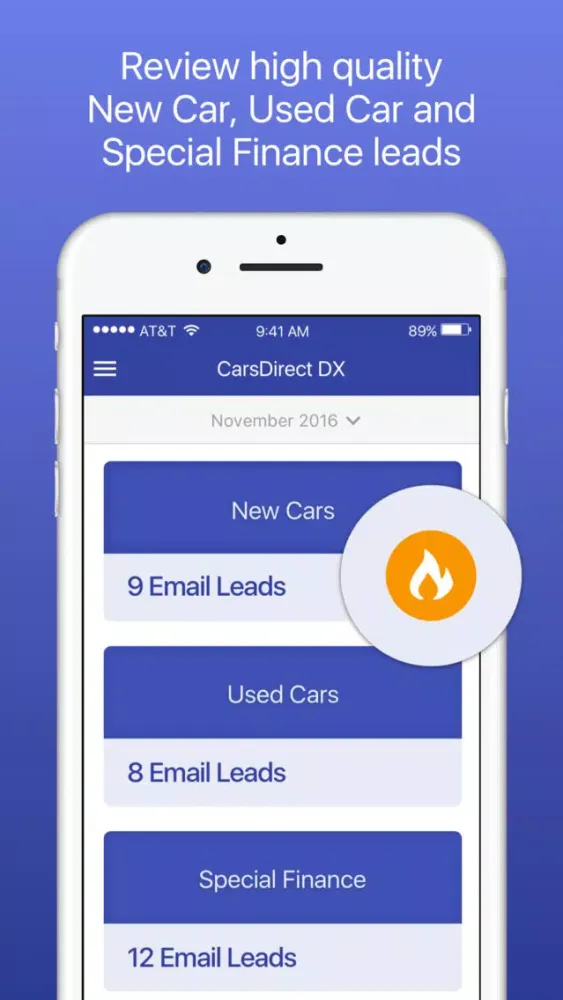 Zrzuty ekranu CarsDirect DX Mobile App