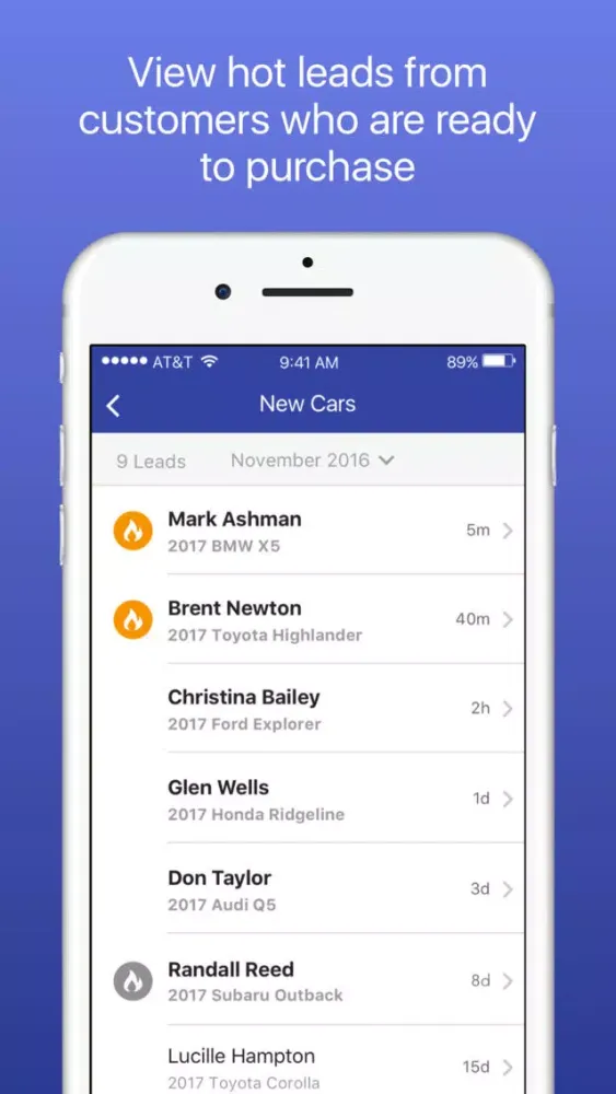 Zrzuty ekranu CarsDirect DX Mobile App