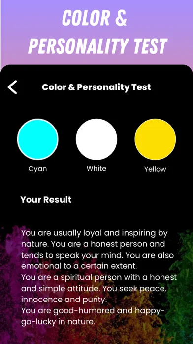 Color and Personality Tests स्क्रीनशॉट