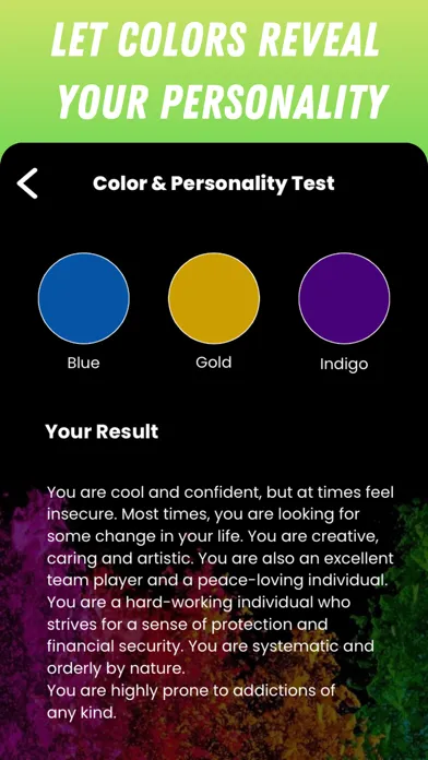 Color and Personality Tests स्क्रीनशॉट
