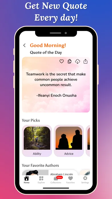 Capturas de pantalla de Daily Affirmations & Quotes