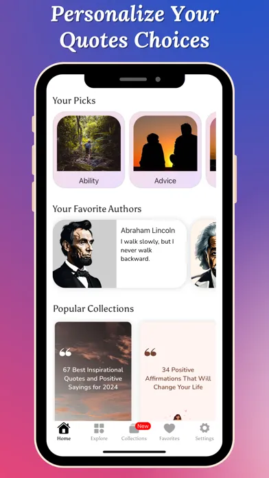 Capturas de pantalla de Daily Affirmations & Quotes