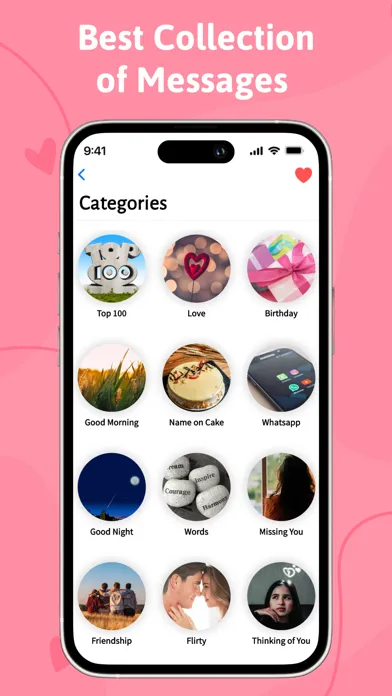 Captures d'écran de Love Messages, Birthday Wishes