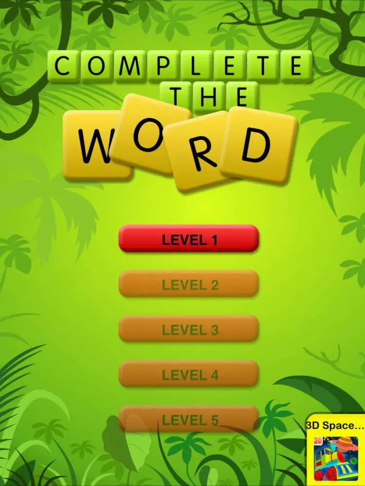 Скриншоты Complete The Word For Kids (Full Version) iPad 