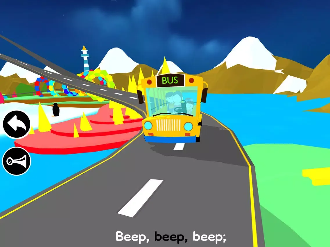 Wheels On The Bus - Song For Kids In 3D iPad 应用截图