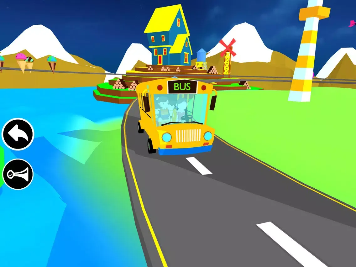 Wheels On The Bus - Song For Kids In 3D iPad 应用截图
