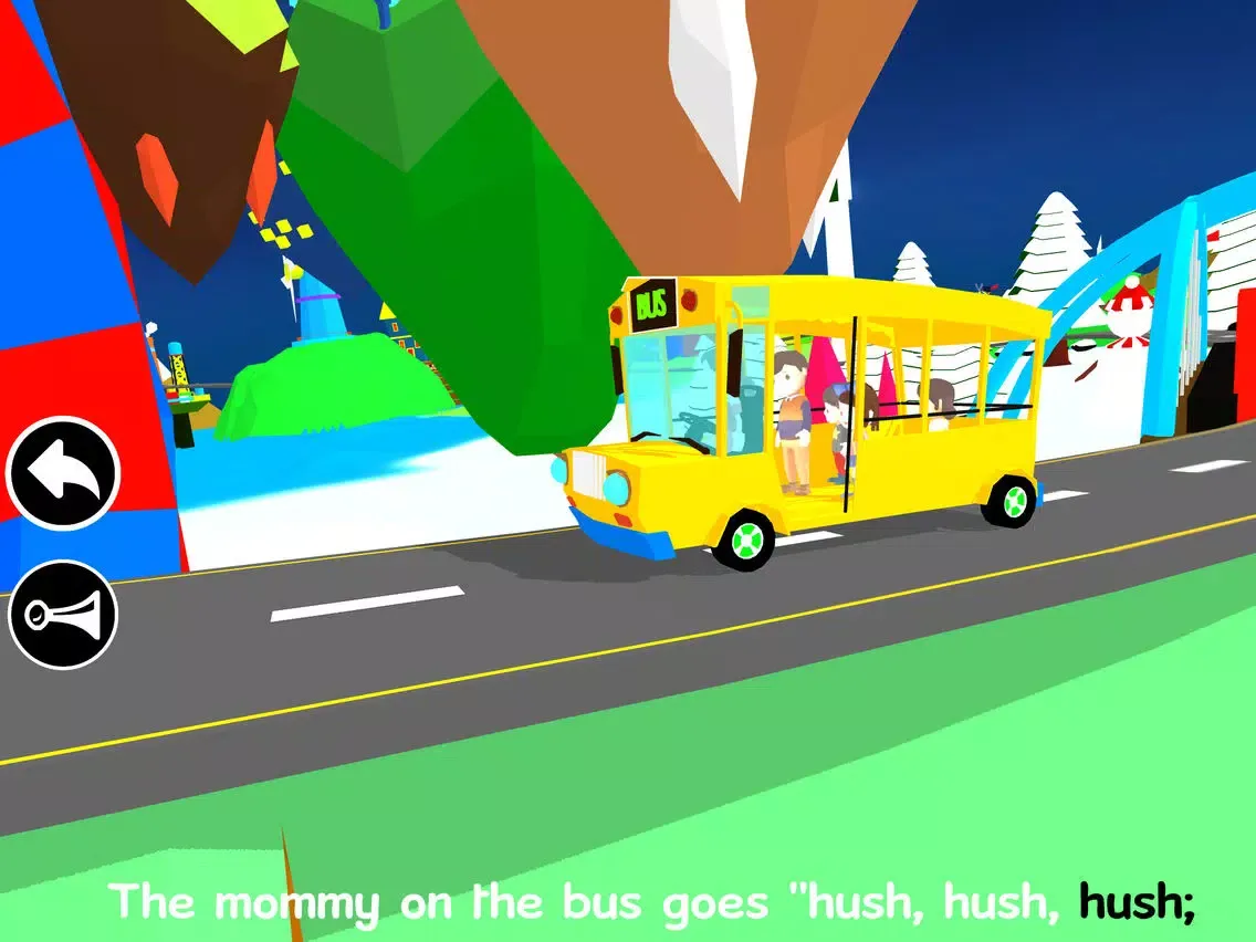 Wheels On The Bus - Song For Kids In 3D iPad 应用截图
