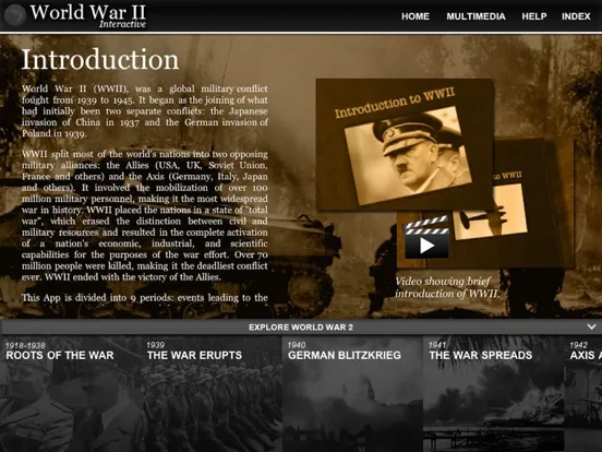 World War 2 History: WW2 Lite iPad  স্ক্রিনশট