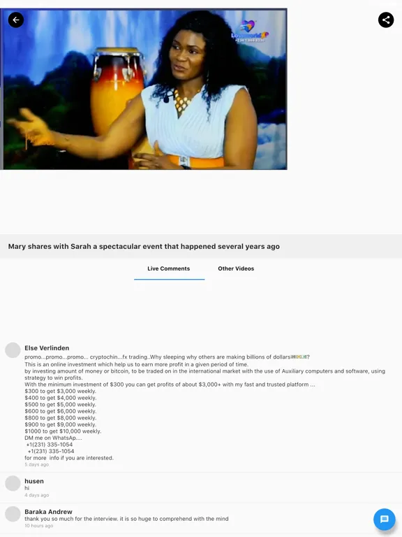 Скриншоты LiveTV Mobile iPad 