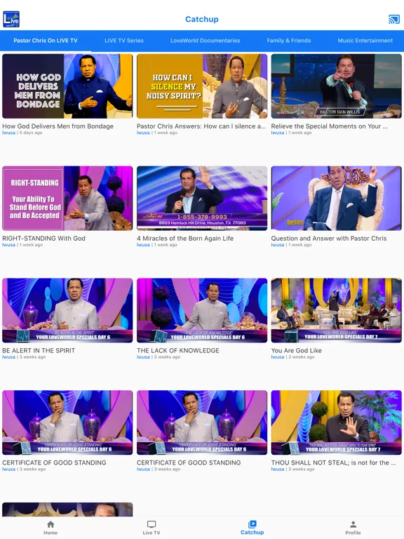Скриншоты LiveTV Mobile iPad 