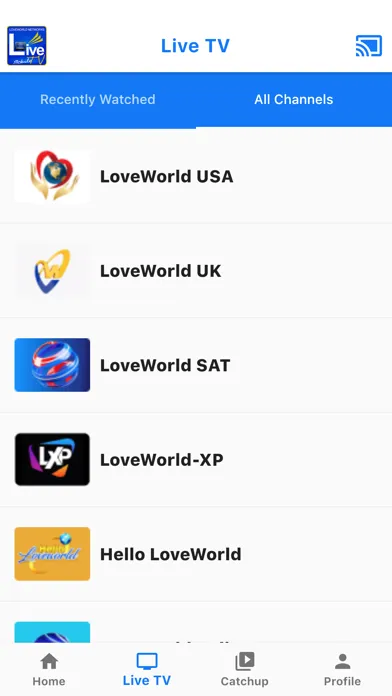 Скриншоты LiveTV Mobile