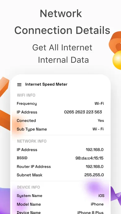 Ảnh chụp màn hình của Wifi Internet Speed Test Meter