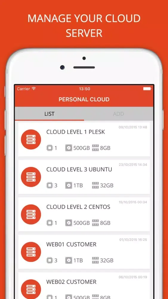 Capturas de pantalla de ISAC Cloud